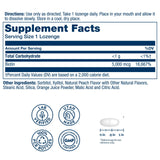 SOLARAY Biotin 5000MCG Lozenges side view with dosage details