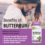 SOLARAY Butterbur Root Extract VegCaps capsules on a table