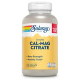 SOLARAY Cal Mag Citrate supplement front view with label