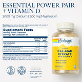 SOLARAY Cal Mag Complex bottle with 60 capsules