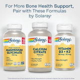 SOLARAY Calcium Citrate 1000mg capsules in a hand