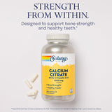 SOLARAY Calcium Citrate 1000mg with Vitamin D-3 capsules bottle with label