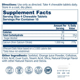 SOLARAY Calcium Citrate Chewables packaging back view
