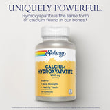 SOLARAY Calcium Hydroxyapatite Supplement 1000mg capsules