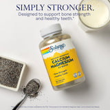 SOLARAY Calcium Magnesium Supplement bottle with label