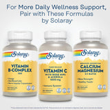 SOLARAY Calcium Magnesium Supplement packaging back view