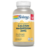 SOLARAY Calcium Magnesium Zinc Supplement front view