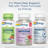 SOLARAY Cayenne Pepper Capsules 515mg close-up of capsules