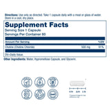 SOLARAY Choline 500mg vegan capsules side view