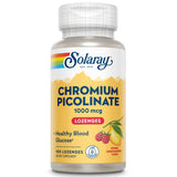 SOLARAY Chromium Picolinate 1000 mcg lozenge back view showing ingredients