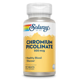 SOLARAY Chromium Picolinate 500 mcg supplement tablet front view