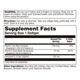 SOLARAY CoQ10 100mg Advanced Formula 60 Capsules back view