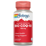 SOLARAY CoQ10 100mg Advanced Formula 60 Capsules front view