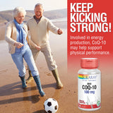 SOLARAY CoQ10 100mg Advanced Formula 60 Capsules opened bottle