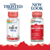 SOLARAY CoQ10 100mg Advanced Formula 60 Capsules side view