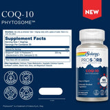 SOLARAY CoQ10 200mg supplement bottle side view