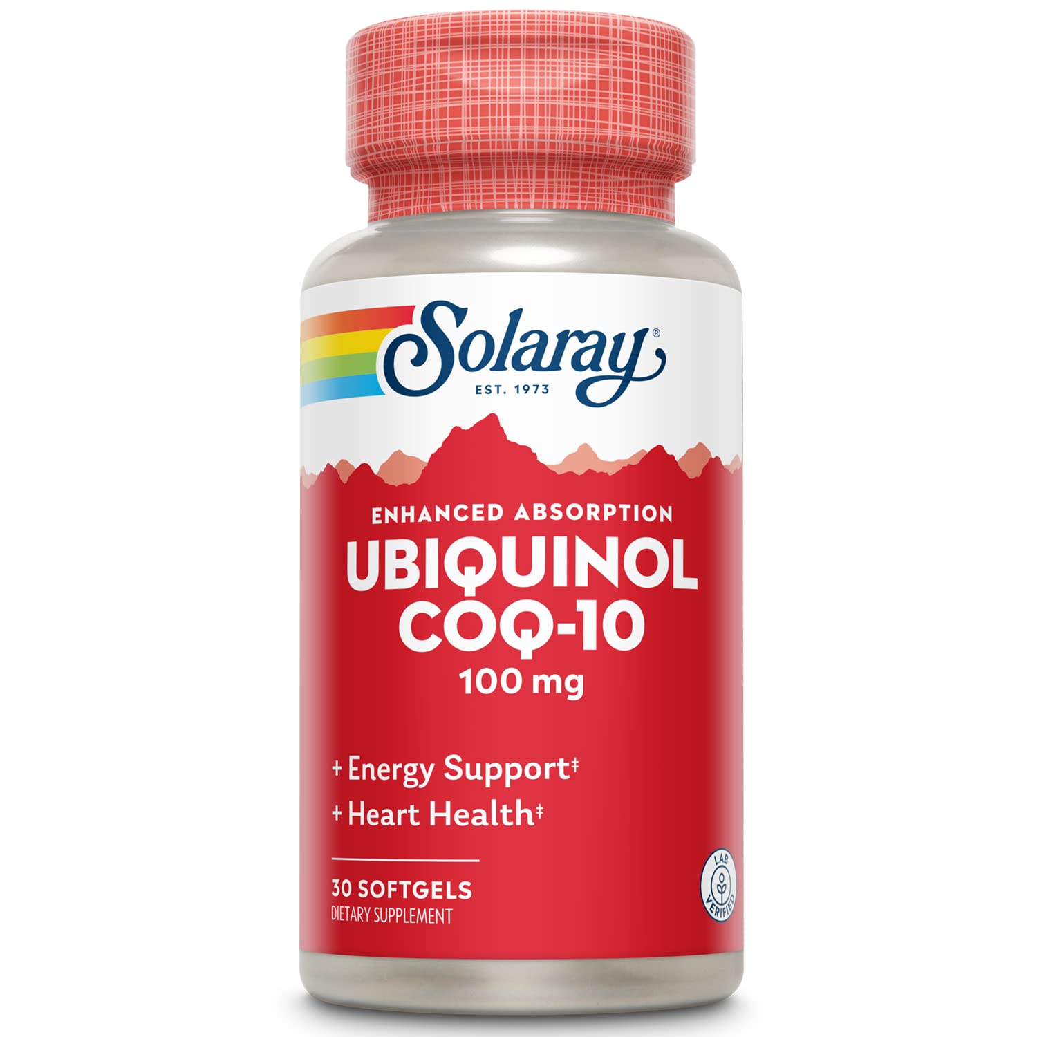 SOLARAY CoQ10 Ubiquinol Capsules front view