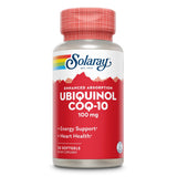 SOLARAY CoQ10 Ubiquinol Capsules ingredients list