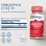 SOLARAY CoQ10 Ubiquinol Capsules side view