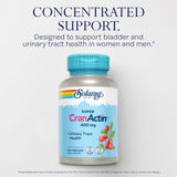 SOLARAY CranActin Cranberry Extract Capsules 400mg bottle with label