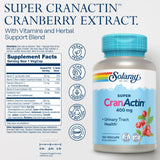 SOLARAY CranActin Cranberry Extract Capsules 400mg side view