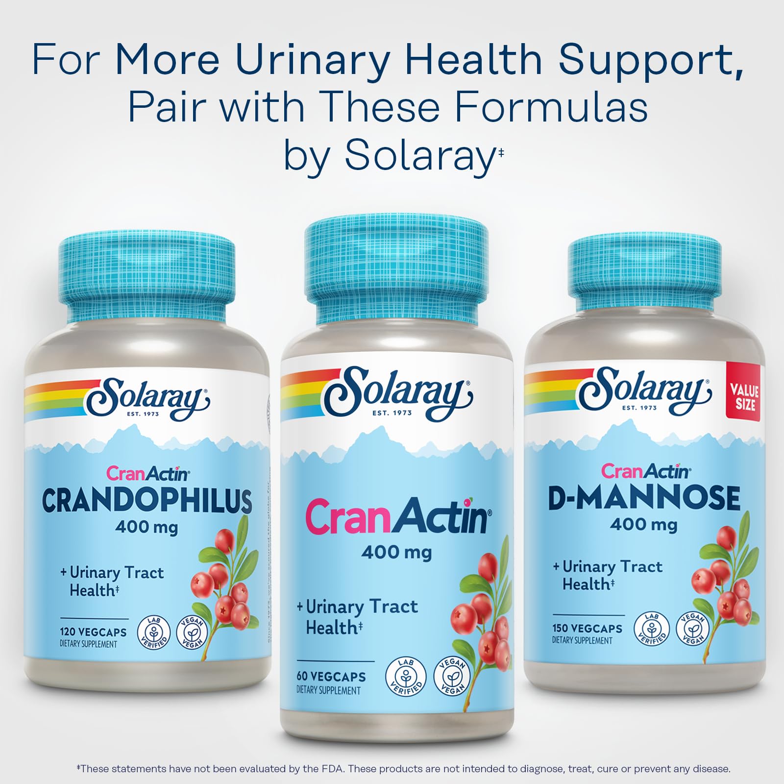 SOLARAY CranActin Cranberry Extract dietary supplement packaging