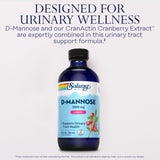 SOLARAY D-Mannose Liquid Supplement 1000mg dosage details