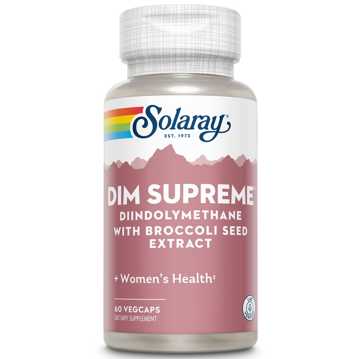 SOLARAY DIM 100mg Diindolylmethane supplement front view