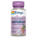 SOLARAY Dopabean Mucuna Pruriens 333mg capsule bottle front view
