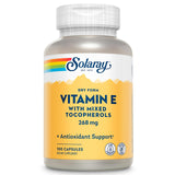 SOLARAY Dry Vitamin E Capsules 400 IU front view