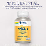 SOLARAY Dry Vitamin E Capsules 400 IU side view