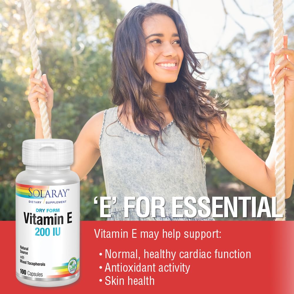 SOLARAY Dry Vitamin E eco-friendly packaging
