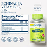 SOLARAY Echinacea capsules showing the label and dosage