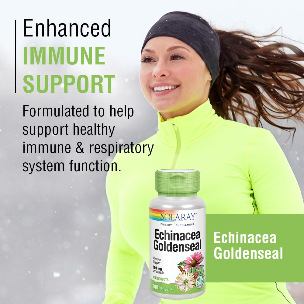 SOLARAY Echinacea & Goldenseal Herbal Supplement ingredients list