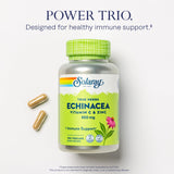 SOLARAY Echinacea with Vitamin C & Zinc bottle side view