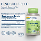 SOLARAY Fenugreek Supplement bottle with label