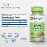 SOLARAY Fo-Ti Root supplement bottle with 90 capsules