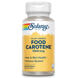 SOLARAY Food Carotene 7500 mcg Beta Carotene Softgels front view
