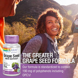 SOLARAY Grape Seed Extract 190mg capsules back view