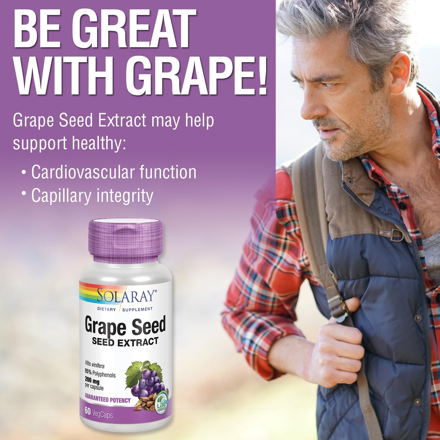 SOLARAY Grape Seed Extract 190mg capsules ingredients list