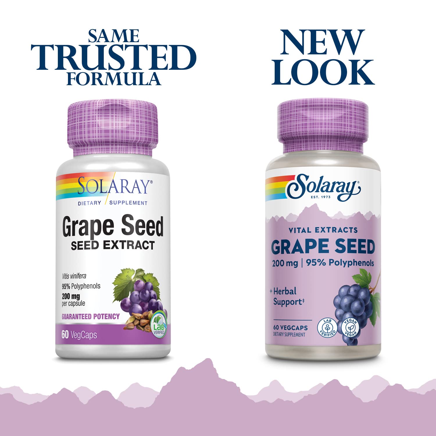 SOLARAY Grape Seed Extract 190mg capsules packaging