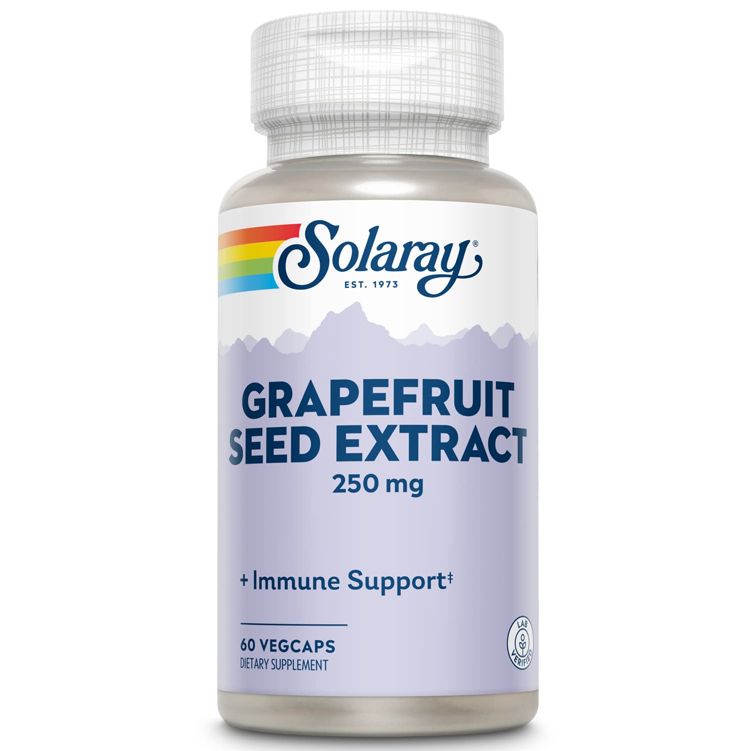 SOLARAY Grapefruit Seed Extract 250mg 90 VegCaps front view