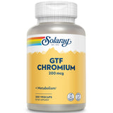 SOLARAY GTF Chromium 200mcg Supplement front view