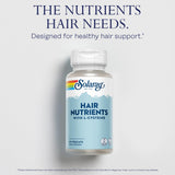 SOLARAY Hair Nutrients Biotin Supplement 1000mcg bottle with capsules
