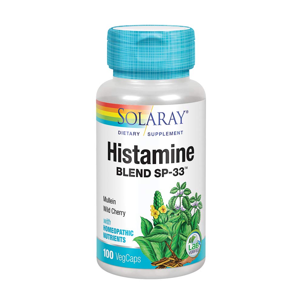 SOLARAY Histamine Blend 100 Vegan Capsules front view