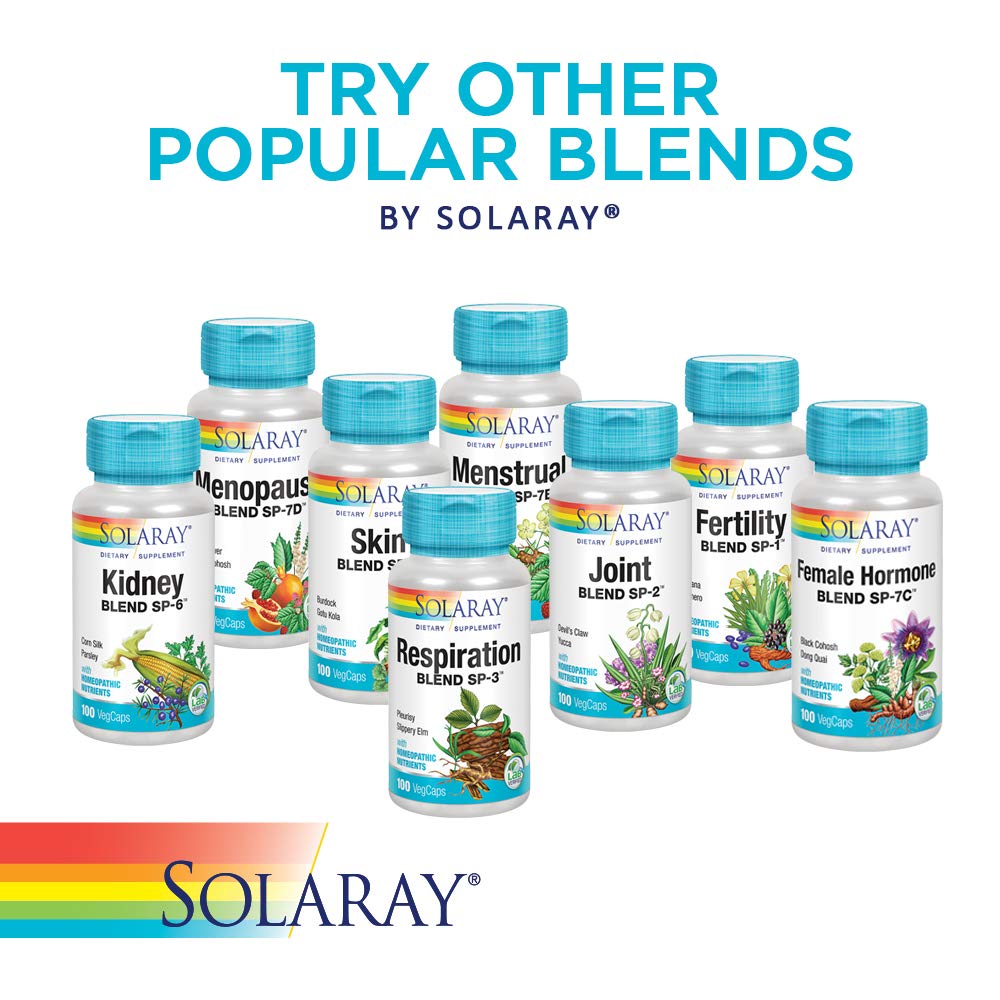SOLARAY Histamine Blend ingredients list on packaging