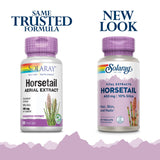 SOLARAY Horsetail Aerial Extract 400mg 60 Veg Capsules packaging side view
