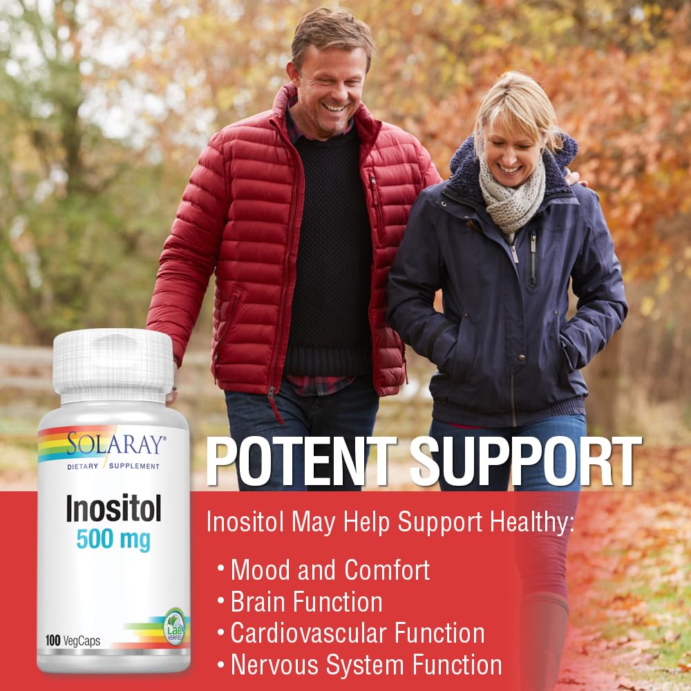 SOLARAY Inositol 500mg VegCaps ingredients list