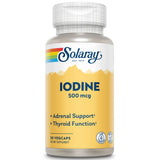 SOLARAY Iodine Pills 500 mcg front view of bottle