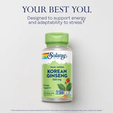 SOLARAY Korean Ginseng capsules close-up